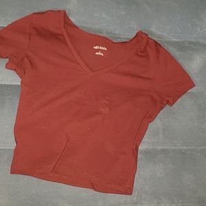 Maroon crop top. Worn few times. Size small. Wild fable. I'm open to offers